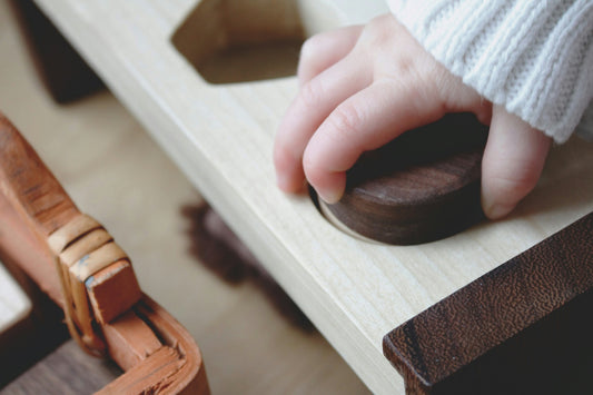 Image: Montessori toys used as decor, offering warmth as kids grow. Opt for compact, timeless designs prioritizing durability and broad appeal. RasavattA advises considering space, aesthetics, and longevity.