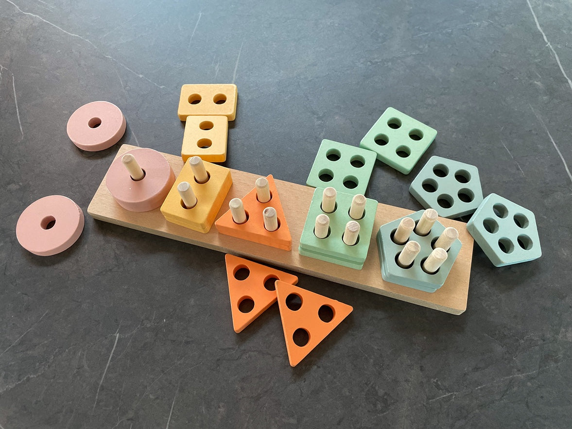 Montessori Educational Wooden Stacking Toy