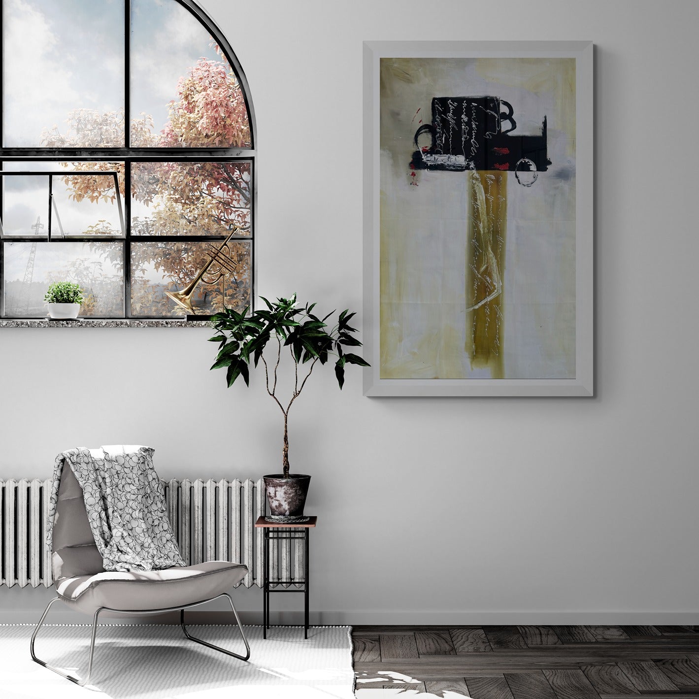 Large_Original_Hand_Painted_Canvas_Wall_Art_lounge-with-arched-window