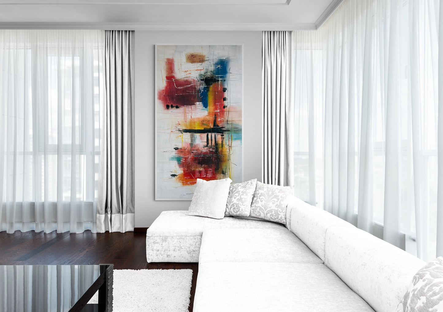 Hand-Painted 34" x 60" Large Original Canvas Wall Art | Soul Immersion