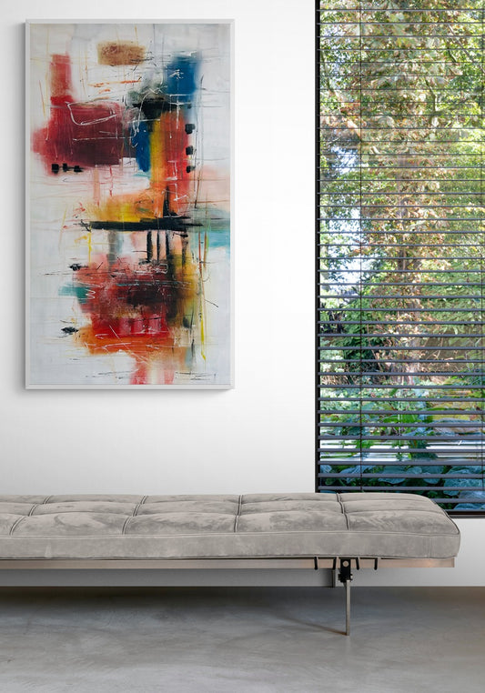 "Soul Immersion" Large Original Hand-Painted Canvas Wall Art 34" x 60"