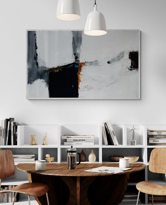 "Sway Scale" Large Original Hand-Painted Canvas Wall Art 60" x 35"