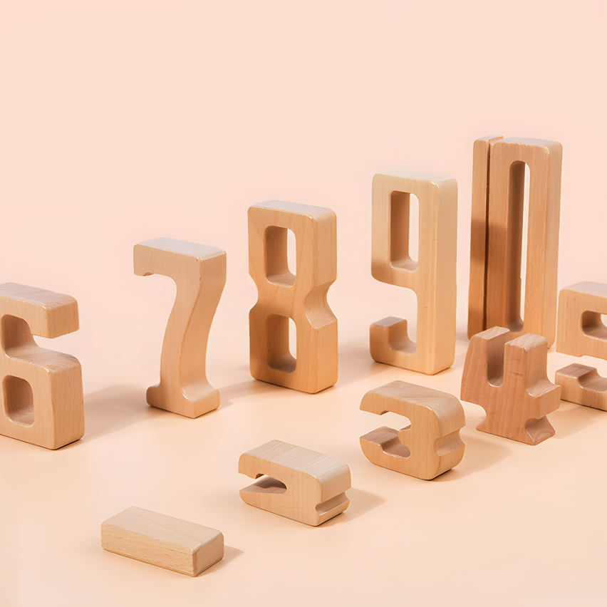 Montessori Wooden Learning Numbers Toy for Toddler