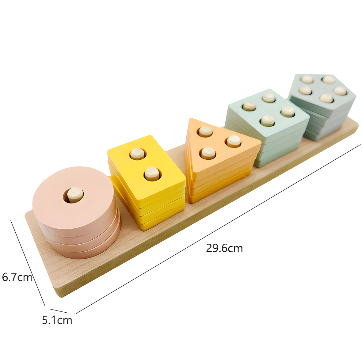 Montessori Educational Wooden Stacking Toy