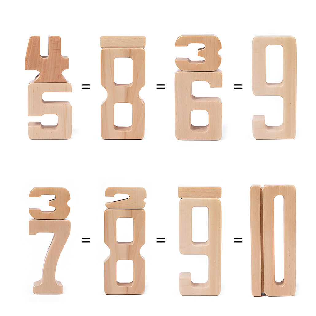 Montessori Wooden Learning Numbers Toy for Toddler