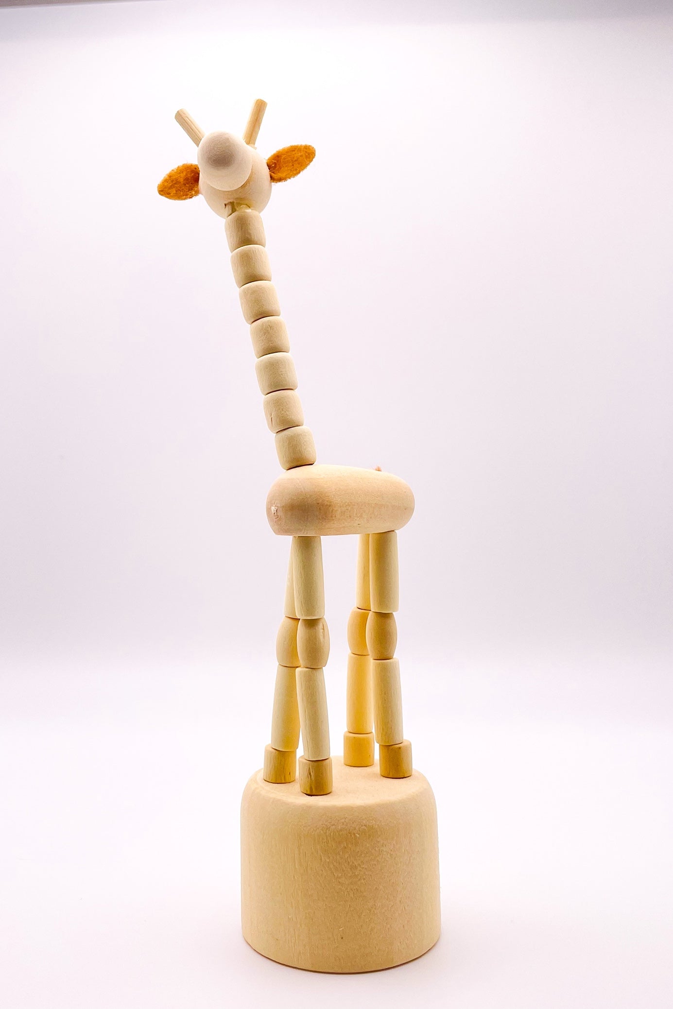 Kids Wooden Giraffe Decor & Play Toy