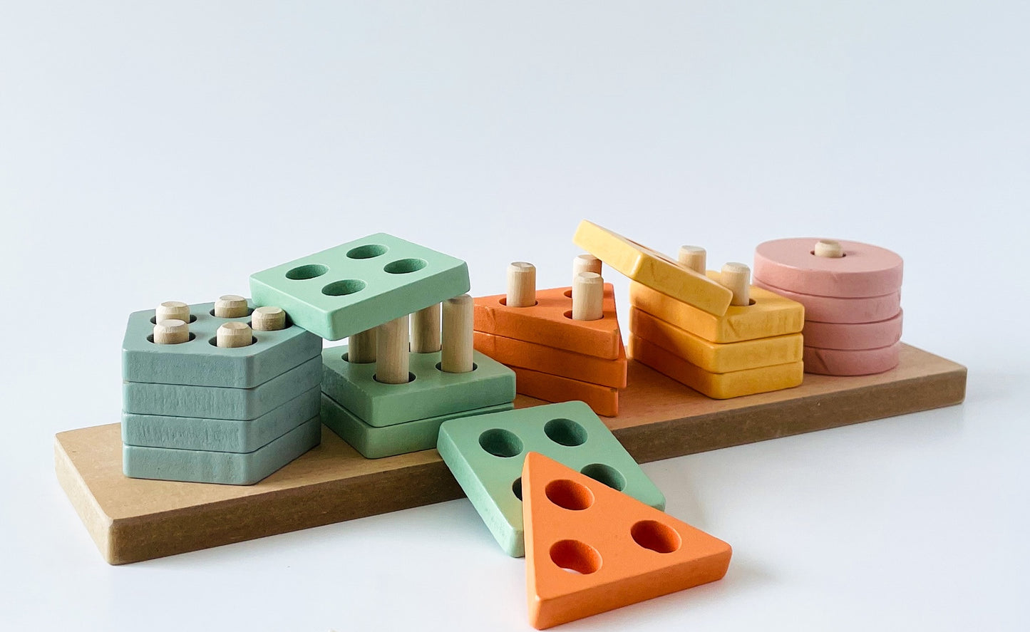 Montessori Educational Wooden Stacking Toy