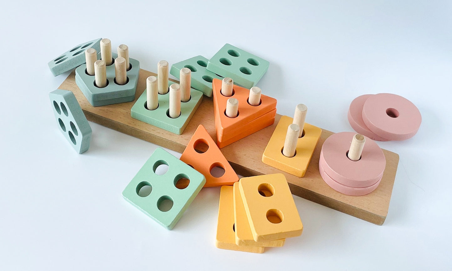 Montessori Educational Wooden Stacking Toy