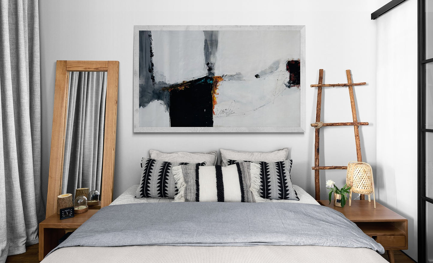 Hand-Painted 35" x 60" Large Original Canvas Wall Art | Sway Scale