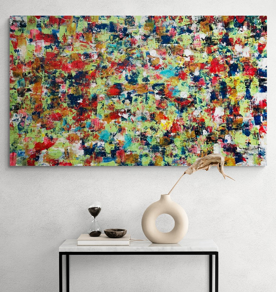 Hand-Painted 34" x 60" Large Original Canvas Wall Art | This is Nature